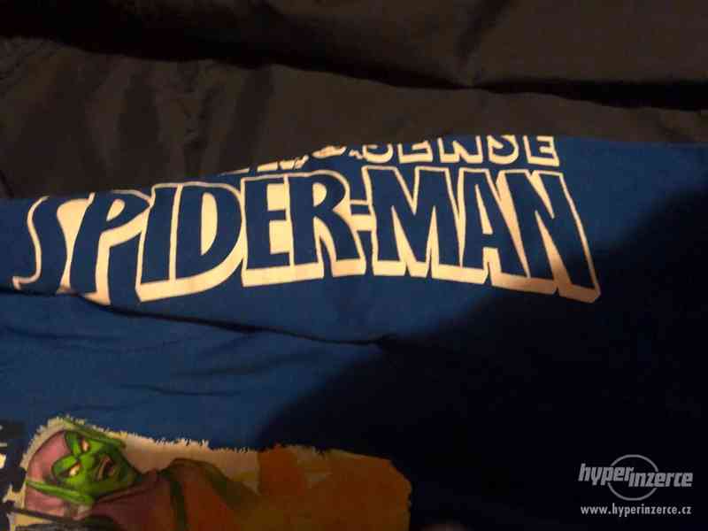 Modré tričko Spider-Man (Marvel) s dlouhým rukávem. - foto 2