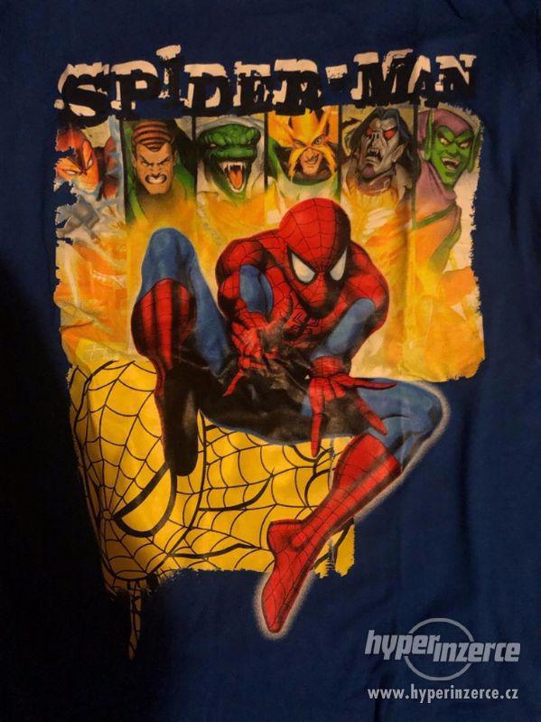 Modré tričko Spider-Man (Marvel) s dlouhým rukávem. - foto 3