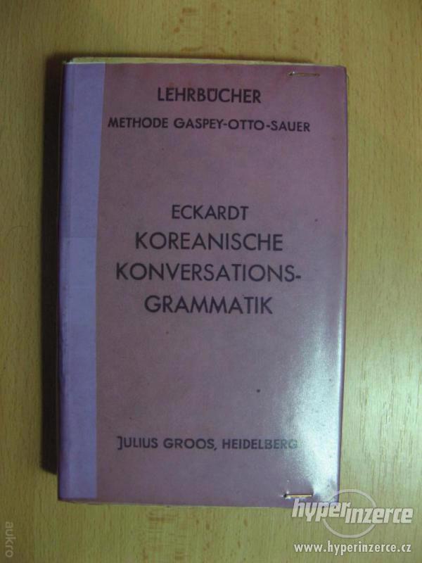 Korejská konverzační gramatika - Eckardt z r.1923 - foto 1
