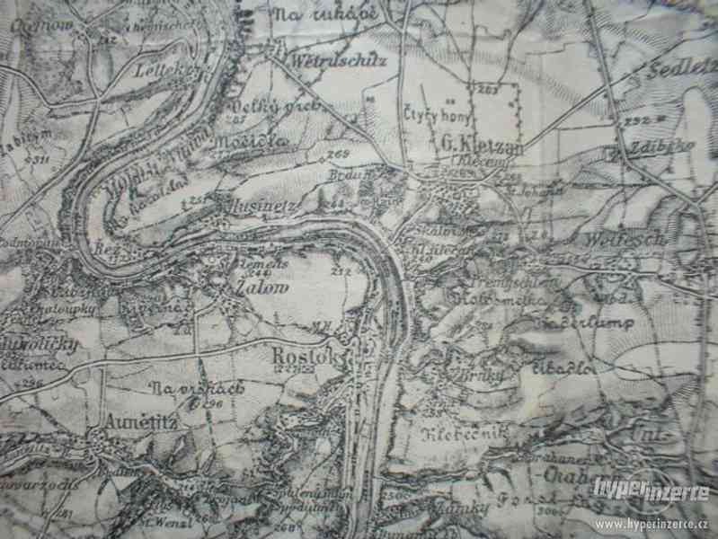 Mapa Prahy a okolí - Rakousko-Uhersko - foto 2