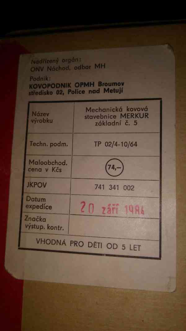 Stavebnice Merkur. Socialistické, novější i zahraniční kusy - foto 3