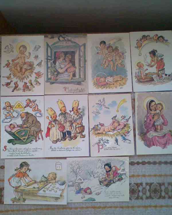 Retro pohlednice dětské - foto 13
