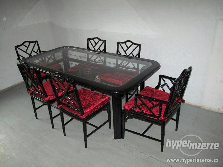 Velká černá jídelna 100 x 210 cm. - foto 2