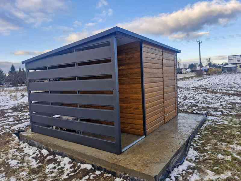 Zahradní domek 2,5x3m -  dveře - okno - světlý ořech - TS928 - foto 2