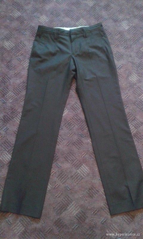 Společenské hnědé kalhoty Zara Man,v.M,42cm/111cm - foto 1