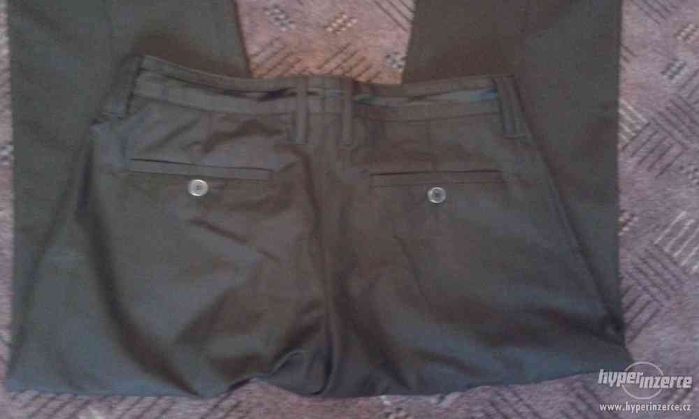 Společenské hnědé kalhoty Zara Man,v.M,42cm/111cm - foto 2