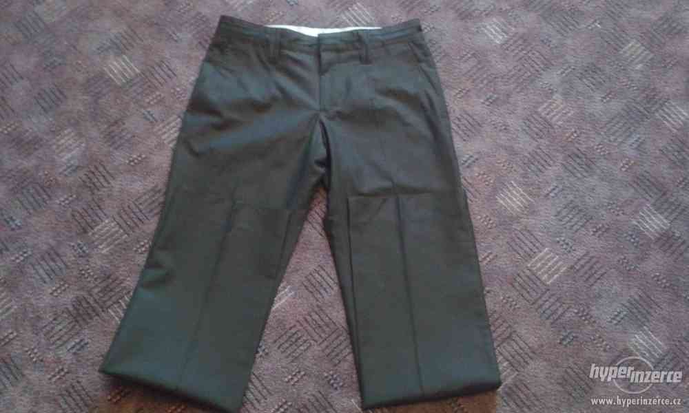 Společenské hnědé kalhoty Zara Man,v.M,42cm/111cm - foto 3