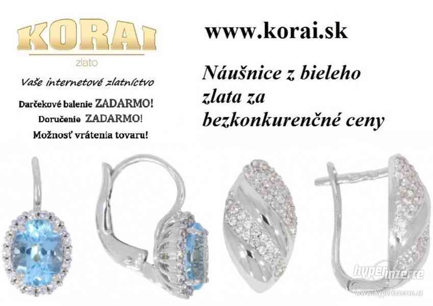 Náušnice z bieleho zlata KORAI