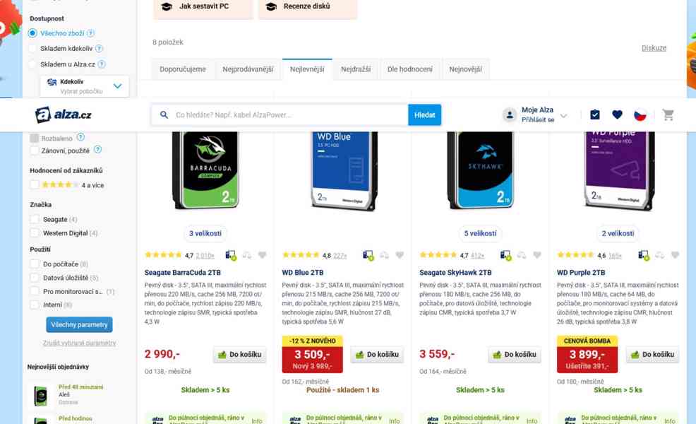 cca 120 Ks SATA + SAS 3.5 2TB 4TB disk HDD do PC | server - foto 2