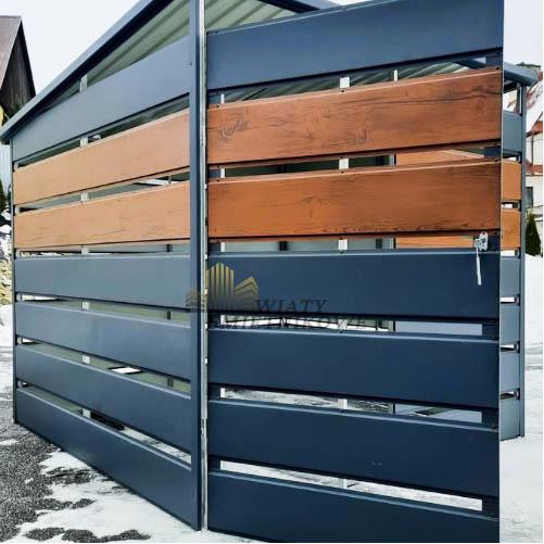 přístřešek na popelnice, spád dozadu 2x2m TS508 - foto 2