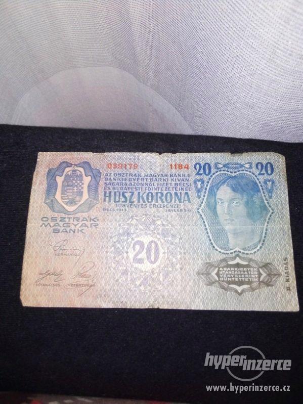 Bankovka 20 korona rok 1913 - foto 1