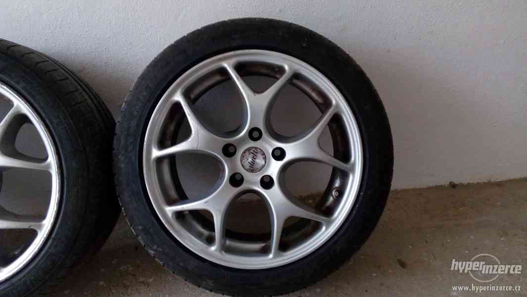 Alu kola Aluett 5x112 vč. pneumatik Michelin PS3,225/45/17 - foto 3