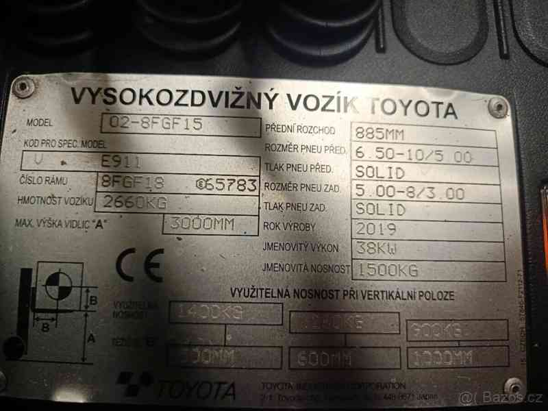 Vysokozdvižný vozík Toyota LPG VZV 02-8FGF15 - foto 7