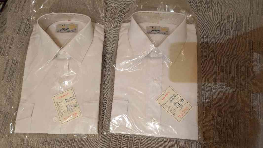 Košile bílé, pánské, nové, vel. 38 a 39 - foto 2