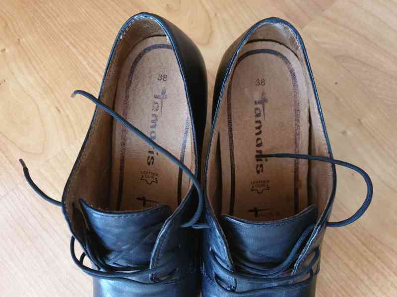 Boty Tamaris, kotníčkové kožené, velikost 38 - foto 2