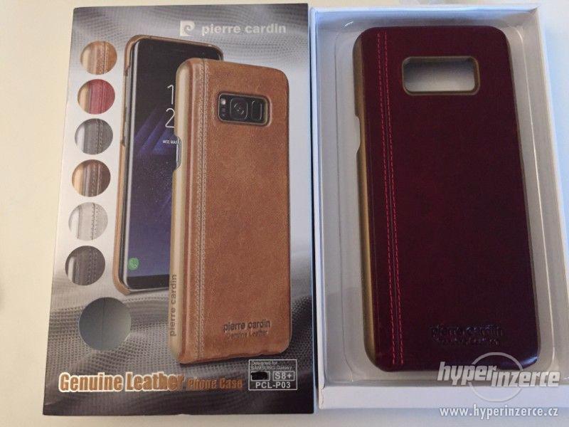 Luxusní kryt Pierre Cardin kůže Samsung S8+ červená - foto 1