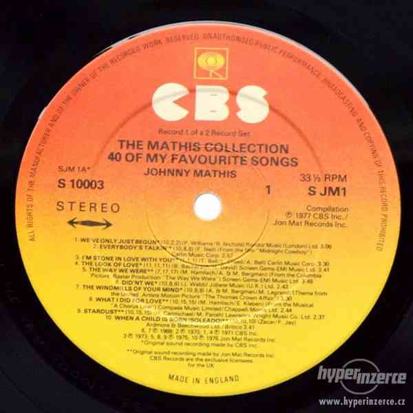 JOHNNY MATHIS - THE MATHIS COLLECTION (2LP) - foto 6