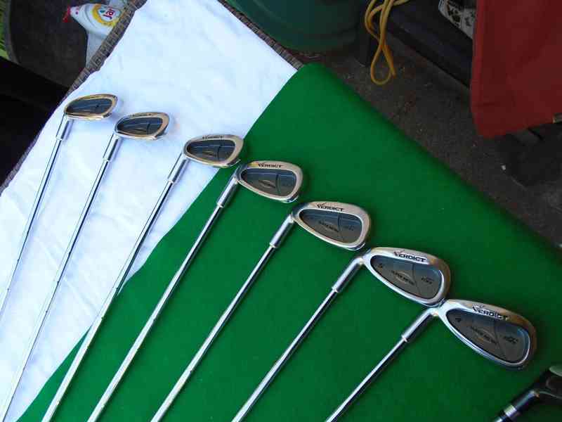 Golfový set sada hole pro leváka Verdict 8 ks málo hrané+vak - foto 2