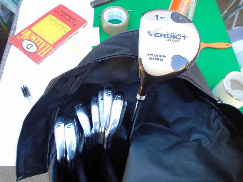 Golfový set sada hole pro leváka Verdict 8 ks málo hrané+vak - foto 3