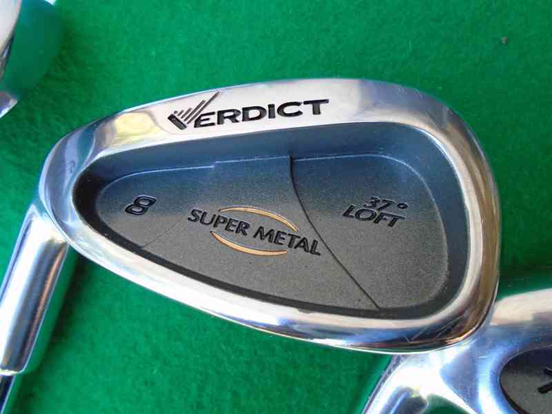 Golfový set sada hole pro leváka Verdict 8 ks málo hrané+vak - foto 19