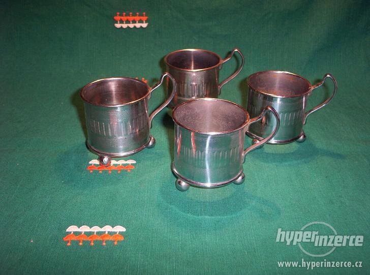 Starožitné držáčky na horké poháry - čaj - foto 4
