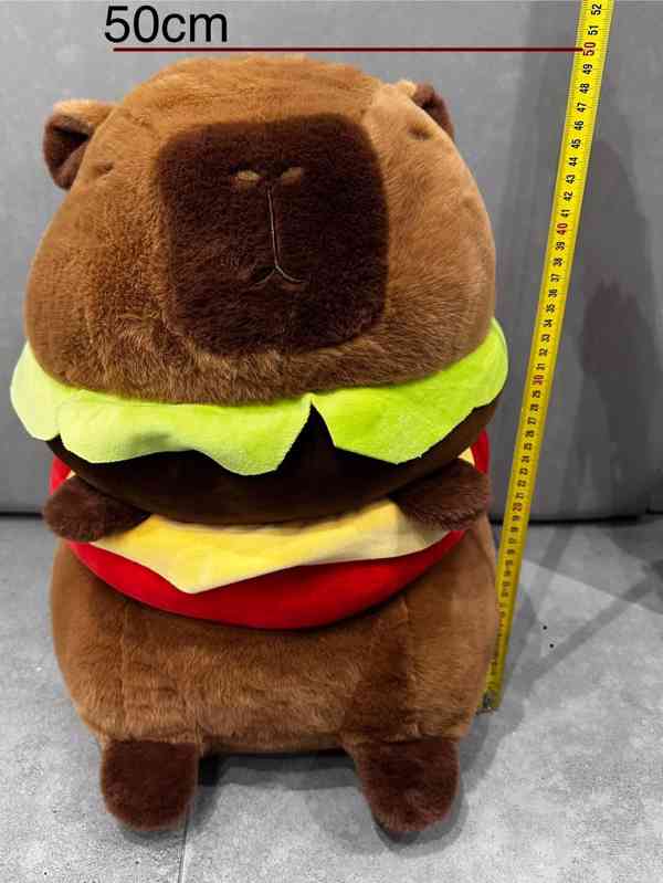 MEGA Plyšová Kapybara Burger 50 cm - foto 2