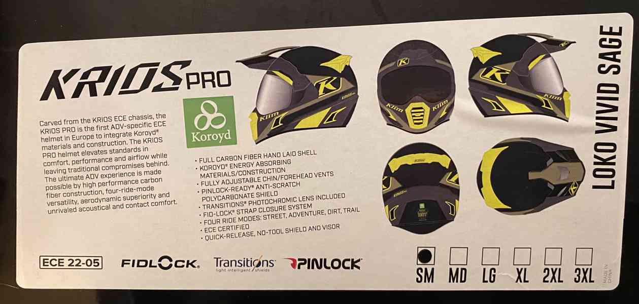 Přilba na motorku KLIM KRIOS PRO Carbon + Cardo - foto 4
