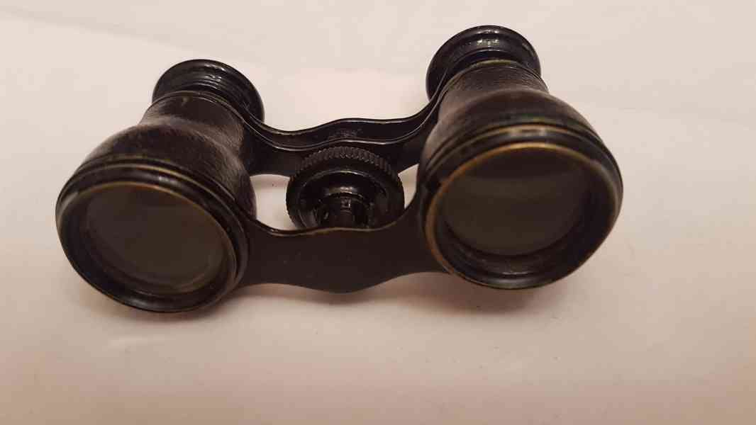 Mosazné starožitné divadelní kukátko menší - foto 2