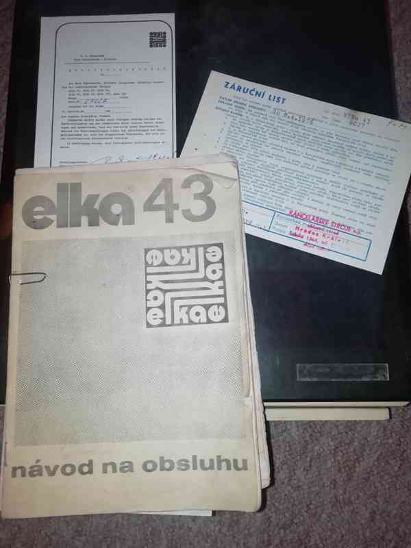 Stará digitronová kalkulačka ELKA 43 r. 1976 + dokumenty!!! - foto 2