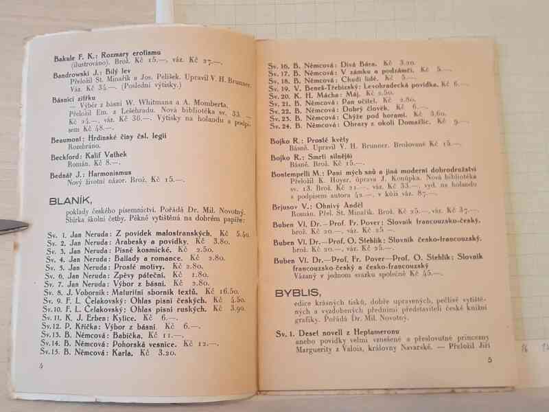  Kvasnička a Hampl - katalog nakladatelství 1931 - foto 2