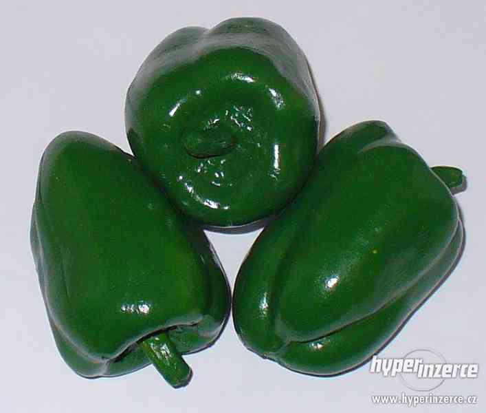 Dekorace zelenina paprika (kapie) malá plast - foto 1