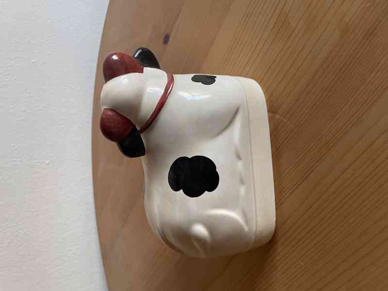 Keramická máslenka – dekorativní kravička (retro)  - foto 2