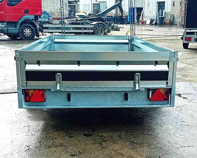 Přívěsný vozík brzděný 1300Kg, 3,0m x 1,5m, DPH - foto 7