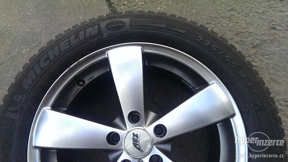 Audi A6 AEZ Wave disky 17" vč. zimní pneu Škoda, VW - foto 2