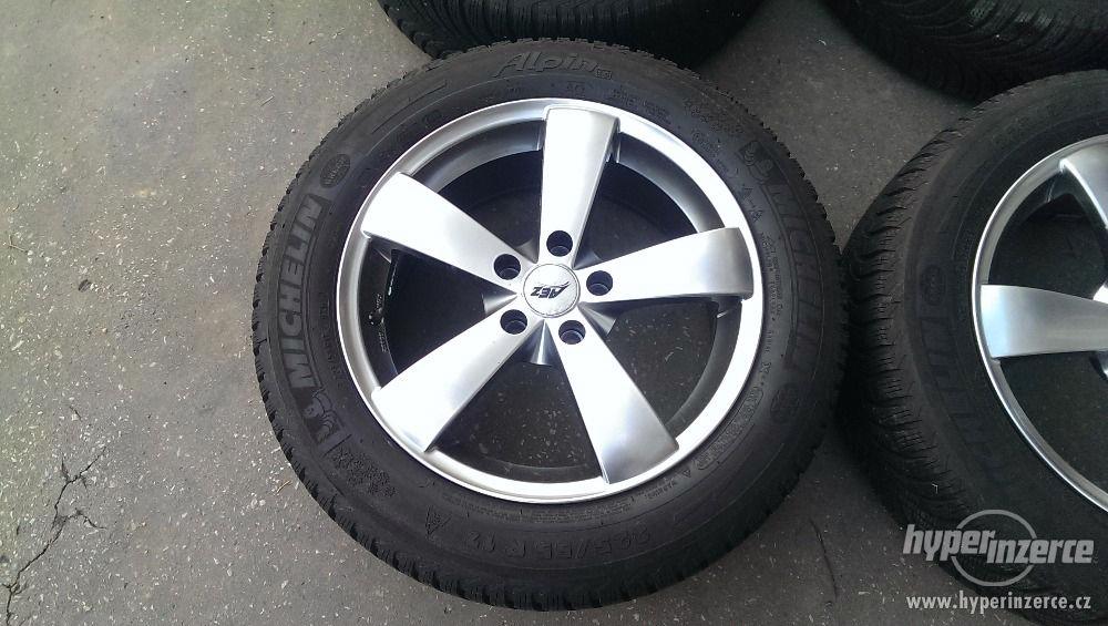 Audi A6 AEZ Wave disky 17" vč. zimní pneu Škoda, VW - foto 5