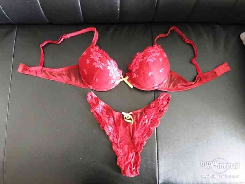 Luxusní set spodního prádla - červená Chantelle - foto 1