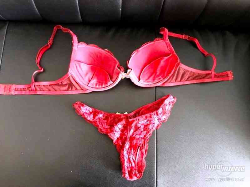 Luxusní set spodního prádla - červená Chantelle - foto 2