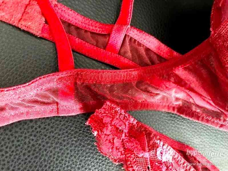 Luxusní set spodního prádla - červená Chantelle - foto 4