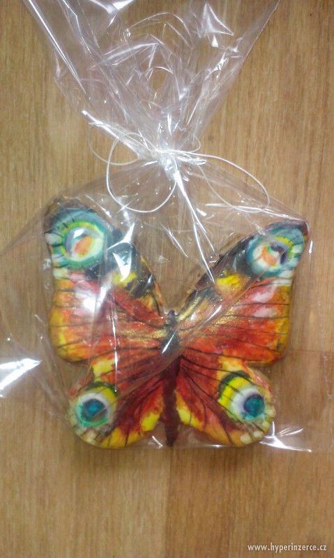 originální Perníkový motýl, prkénko, šaty - foto 3