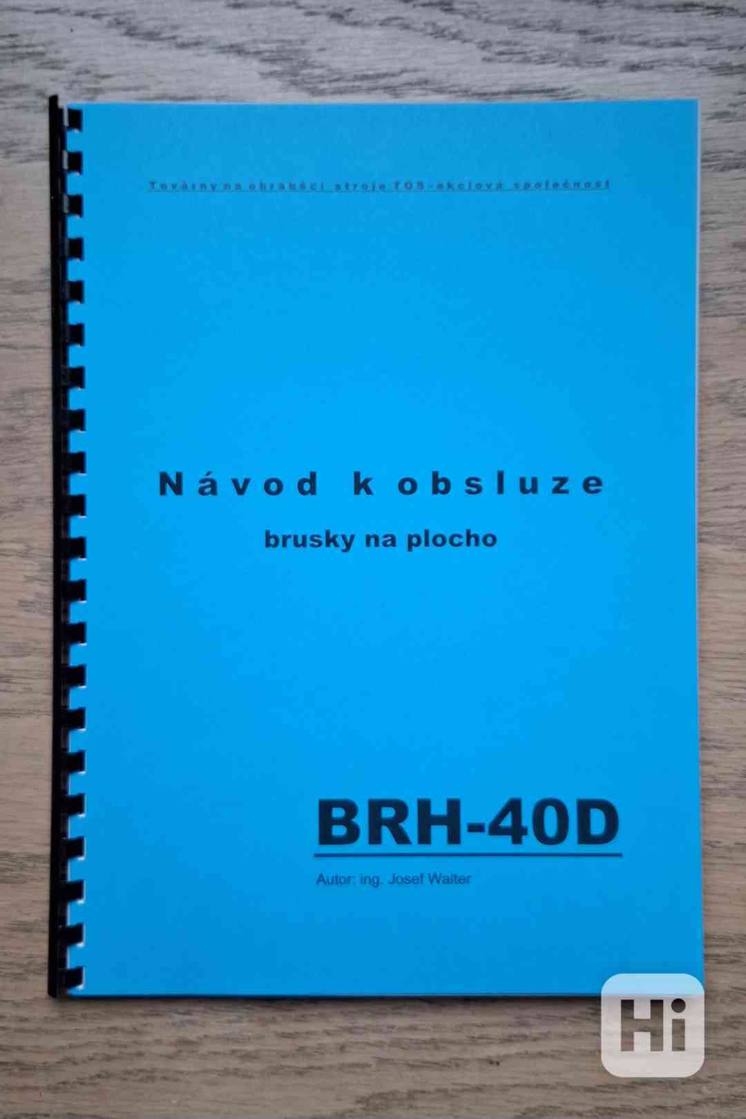 Návod brusky na plocho BRH-40D - foto 1