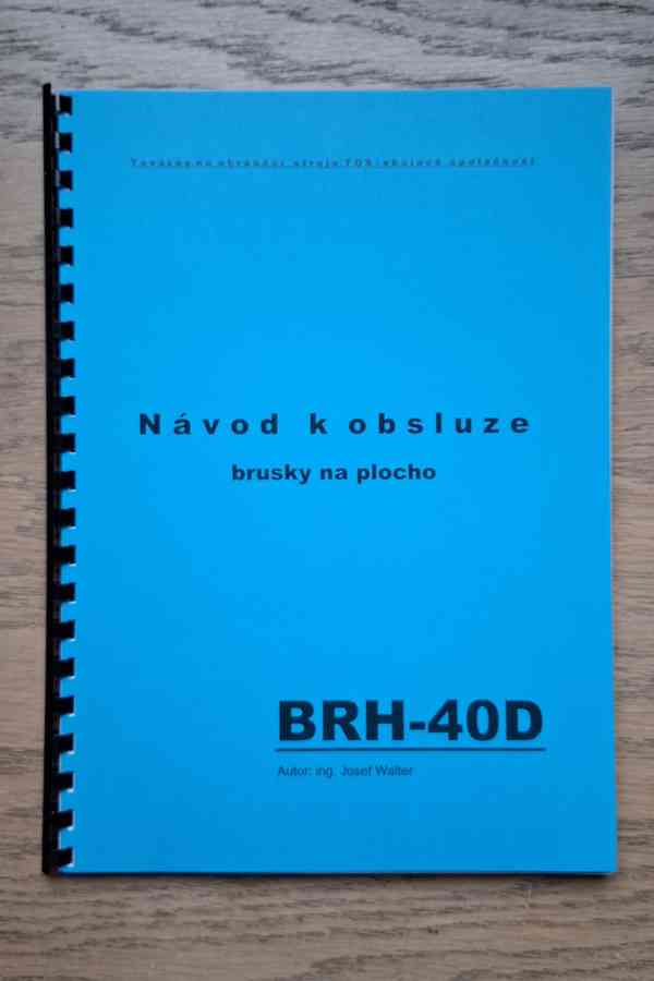 Návod brusky na plocho BRH-40D - foto 1