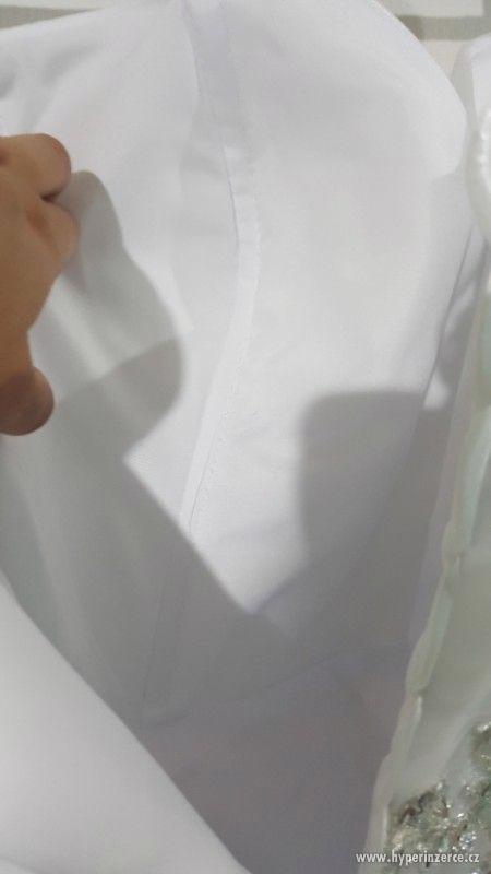Nové bílé svatební šaty vel. M-XL, skladem - foto 6