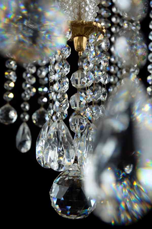 Křišťálový kaskádový lustr s dlouhými ověsy - foto 6