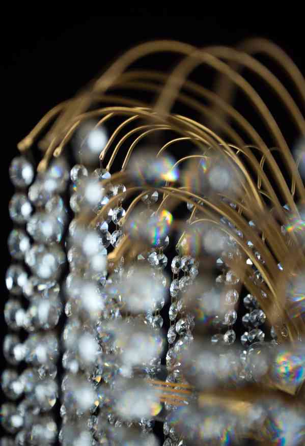 Křišťálový kaskádový lustr s dlouhými ověsy - foto 7