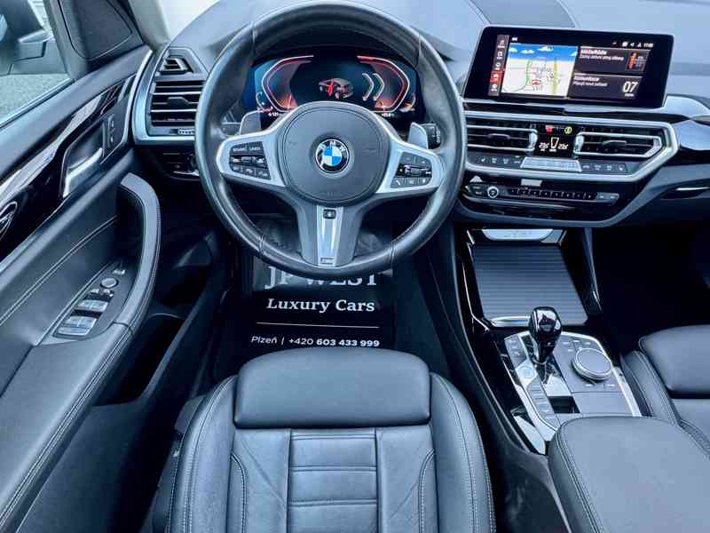 BMW X3 20d LASER, PANO, HUD, 360°, HiFi, kůže, ACC, TOP stav - foto 19