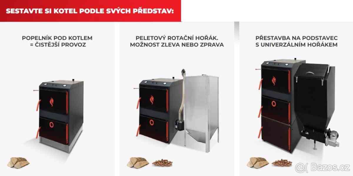 Kotel na dřevo, kotel na pelety, kotel na uhlí - foto 2