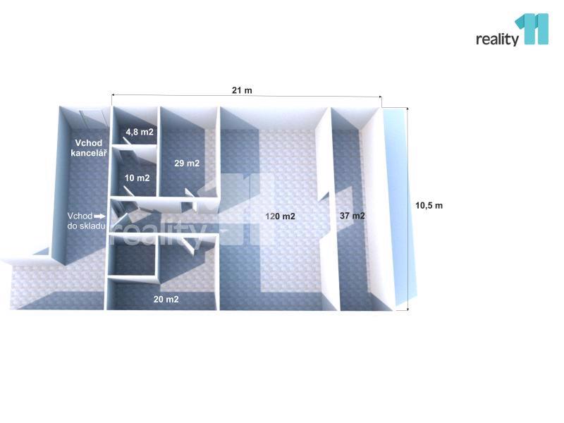 Pronájem, obchodní prostory - sklad, 220 m2, Dobré Pole - Vitice - foto 2