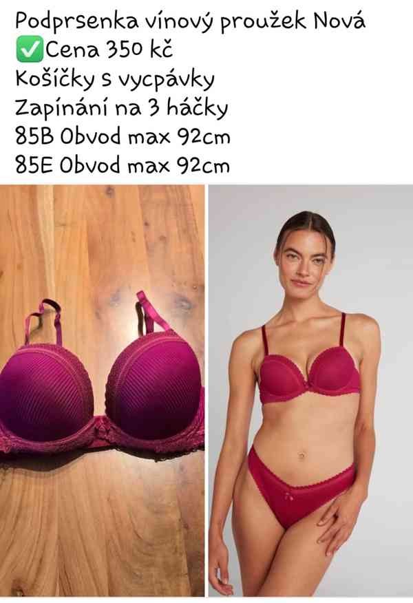 Podprsenky 75B až 85E - foto 2