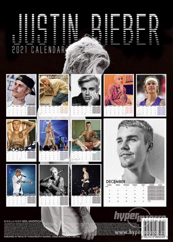 Kalendář 2021 - Justin Bieber - foto 2