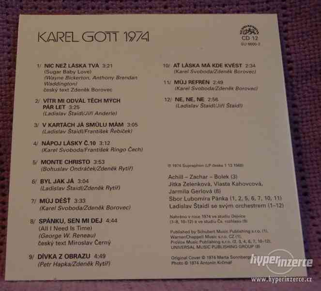 CD Karel Gott - 1974, vyprodaná Retro edice!! - foto 2